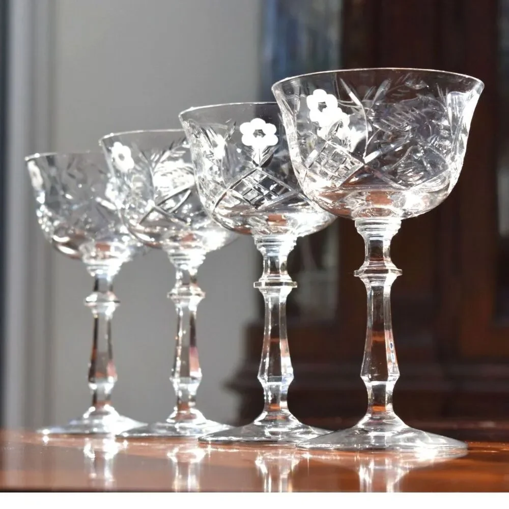 Rock Sharpe Marlene Champagne/Tall Sherbet Glasses – Set of 4 – Discontinued